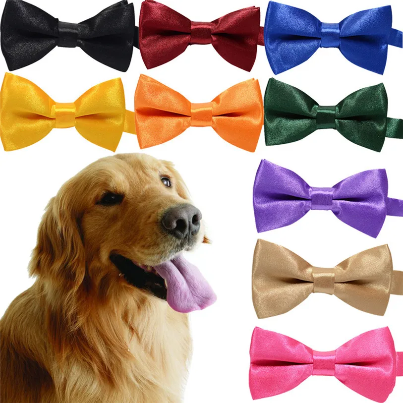 Милый ошейник для кошек и собак галстук бабочка регулируемый шейный ремешок