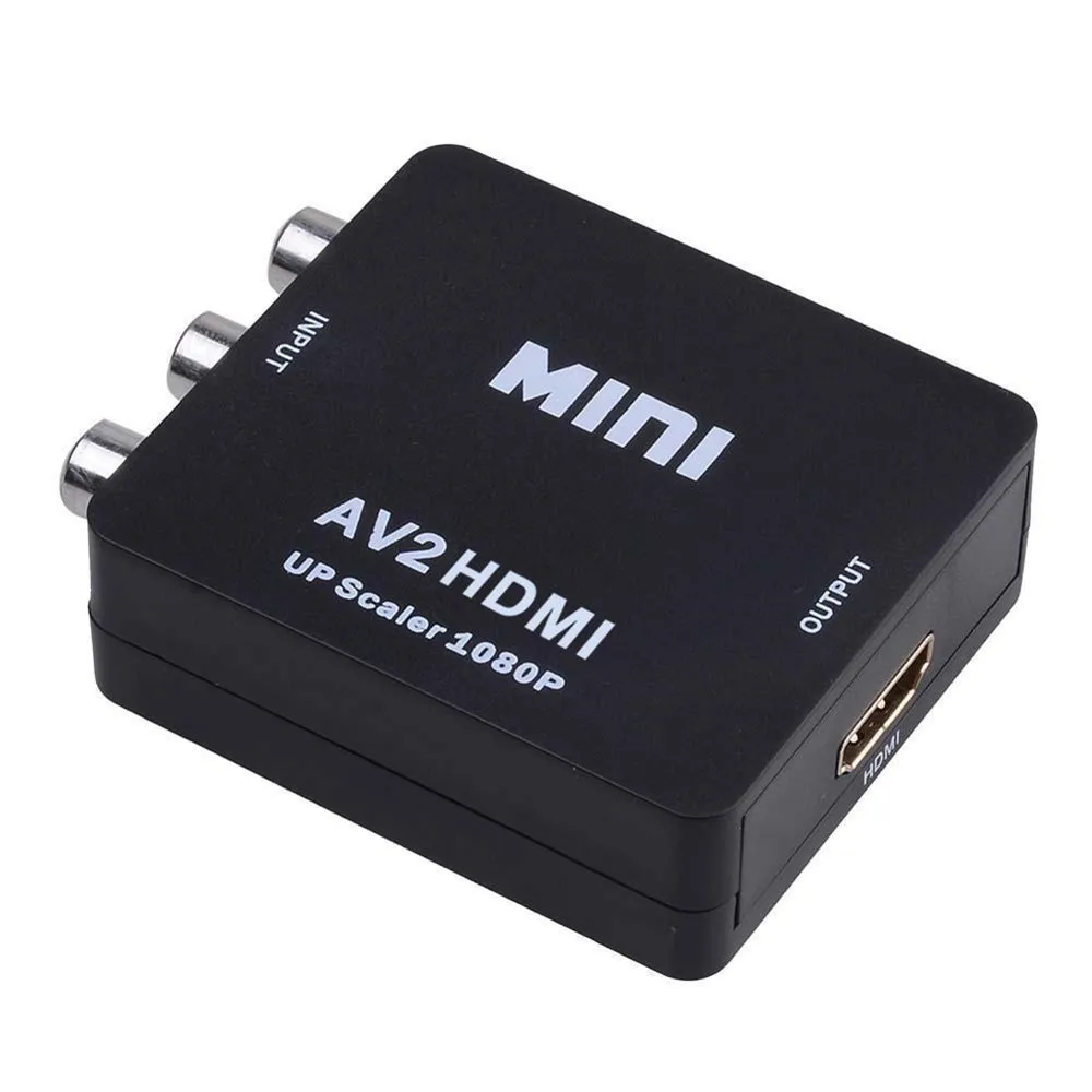 Переходник RCA в HDMI 1080P Mini композитный CVBS AV видео аудио преобразователь адаптер