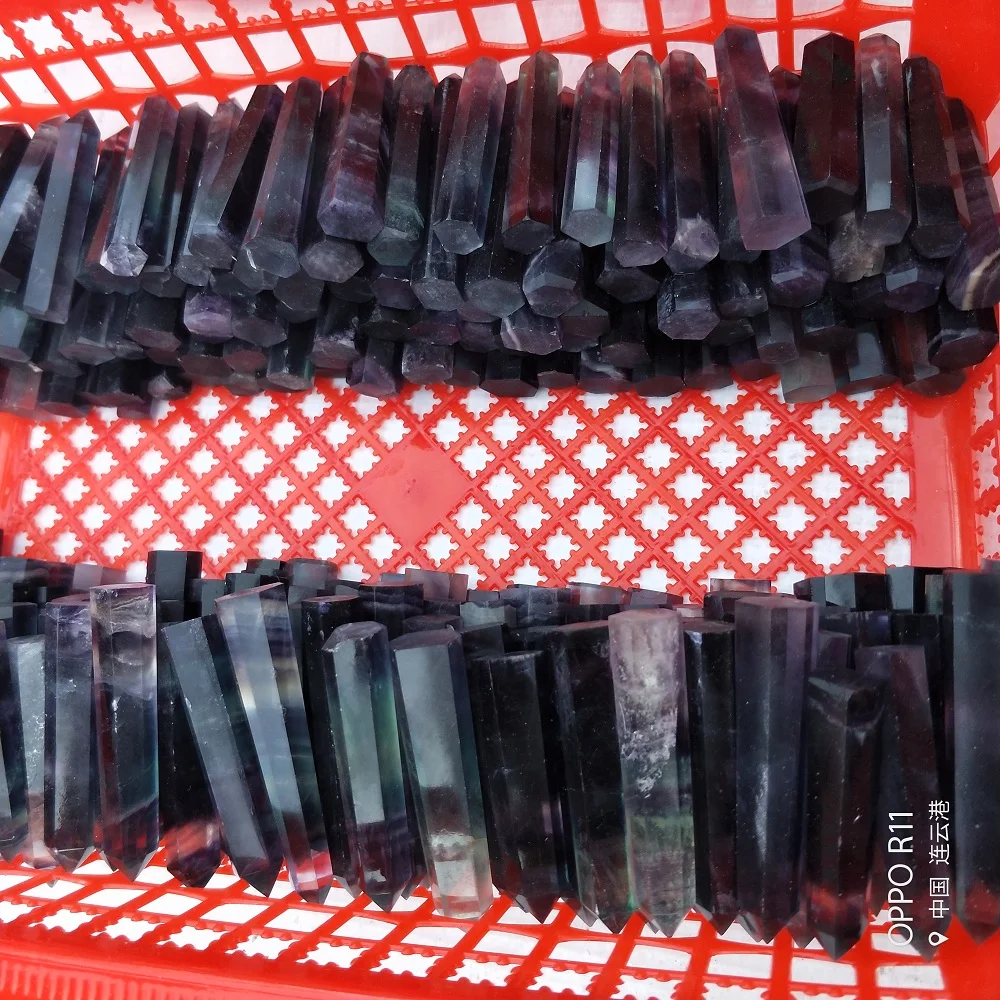 

5-6cmNatural Quartz Stone Hexagonal Crystal Column Colorful Fluorite Mini Pillar Home Decorations Decorative Figurines Ornaments