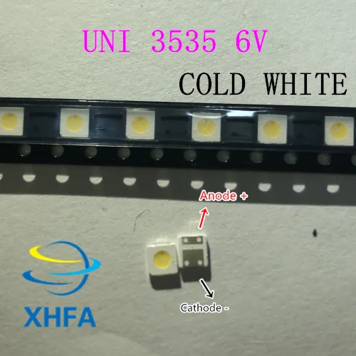 2000 шт./лот для UNI светодиодная подсветка ЖК-дисплей ТВ 3535 3537 LED лампочка