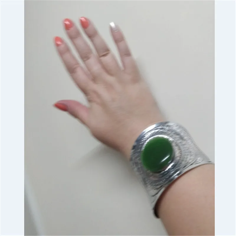 

Gold Silver Color Metal Cuff Bracelets & Bangles Vintage Jewelry Fashion Brand High Quality Crystal Bracelets For Women Gifts