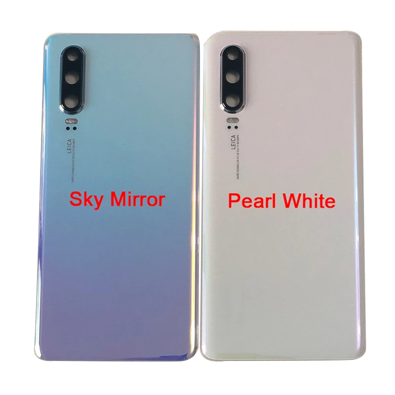 Axisinternational для 6," huawei P30, стеклянная задняя крышка для батареи, чехол+ рамка для камеры+ стеклянный объектив+ вспышка+ оригинальная наклейка