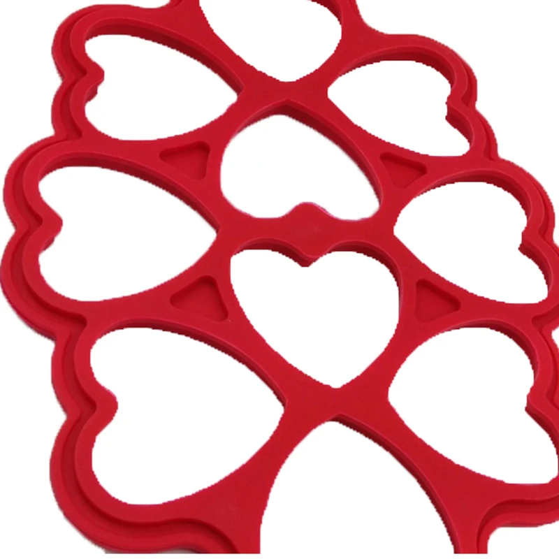 Антипригарное сердце фантастические флиппин блина силиконовые яйца кольцо