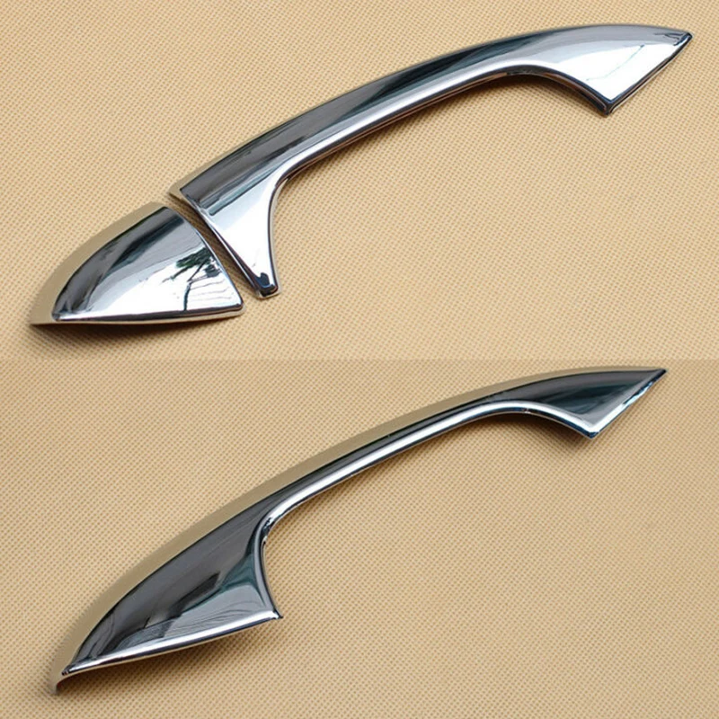 

Set Kit Exterior Parts Door Handle Covers For Mercedes-Benz E-Class C-Class GLE GLC ABS 5pcs Silver Trim Accessories
