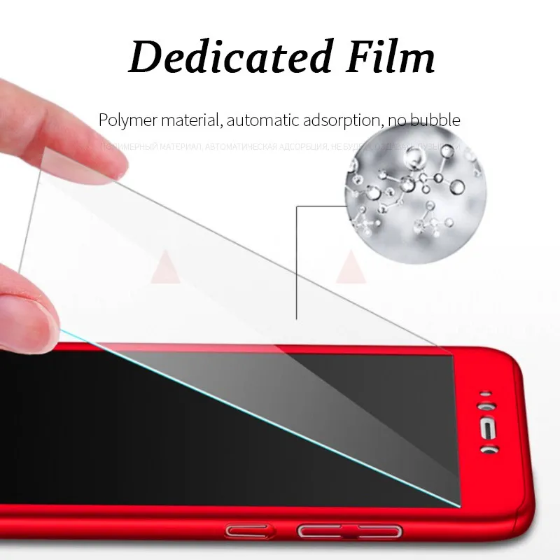 NAGFAK Роскошный Полный чехол для телефона Xiaomi Redmi 5A 4X 4A Note Prime с закаленным стеклом