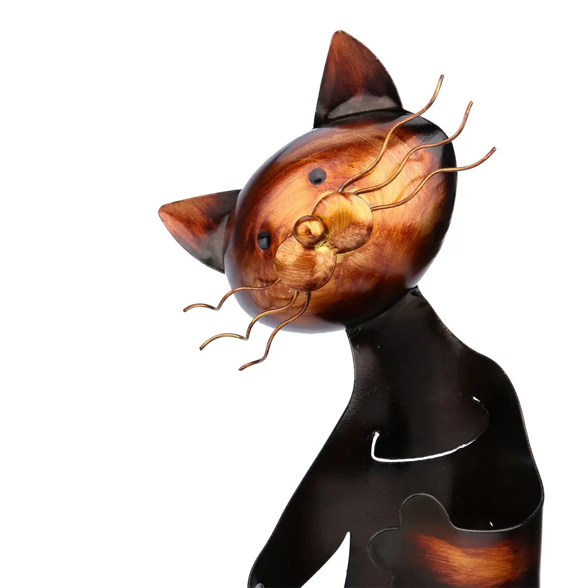 Tooarts Metal Sculpture Cat Shaped Wine Holder shelf Home decoration Crafts | Дом и сад