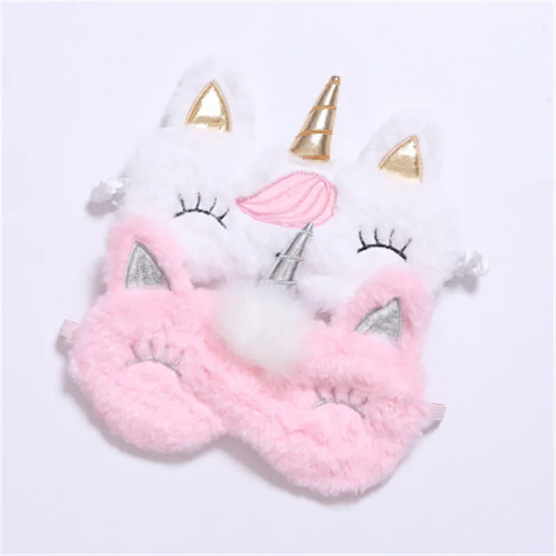 3D маска для глаз с единорогом сна монстрами и повязками на глаза мягкий чехол