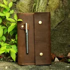 Чехол из потертой кожи для классики MOLESKINE, большой размер, кожаный чехол для журнала MOLESKINE Cahier Volant