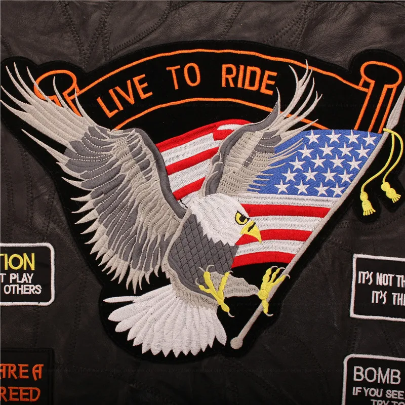 Жилет мужской кожаный с вышивкой для езды на мотоцикле в стиле панк хип-хоп из