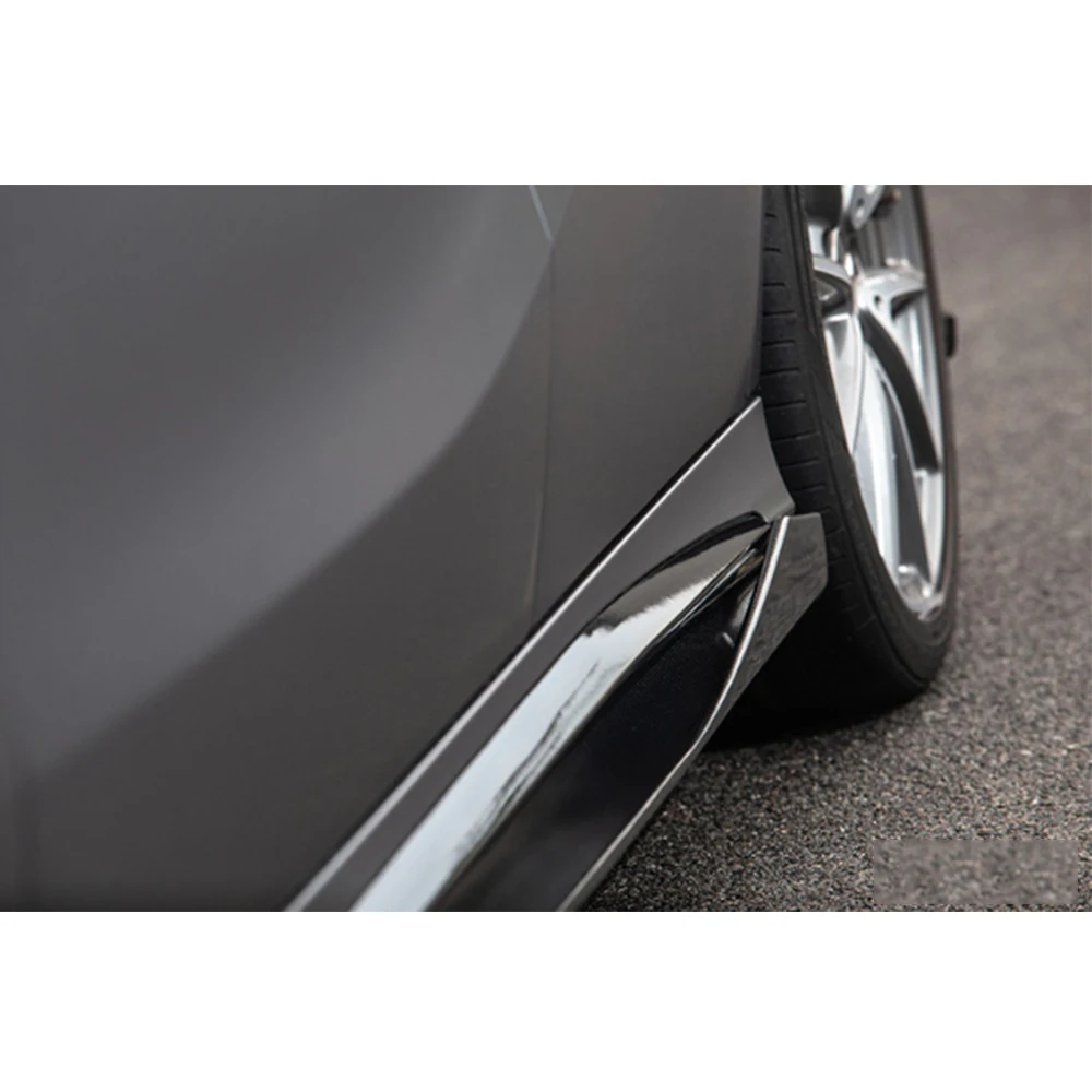 Боковые юбки из углеродного волокна спойлер для Mercedes Benz W176 A Class A160 A180 A200 A250 A45 &amp CLA