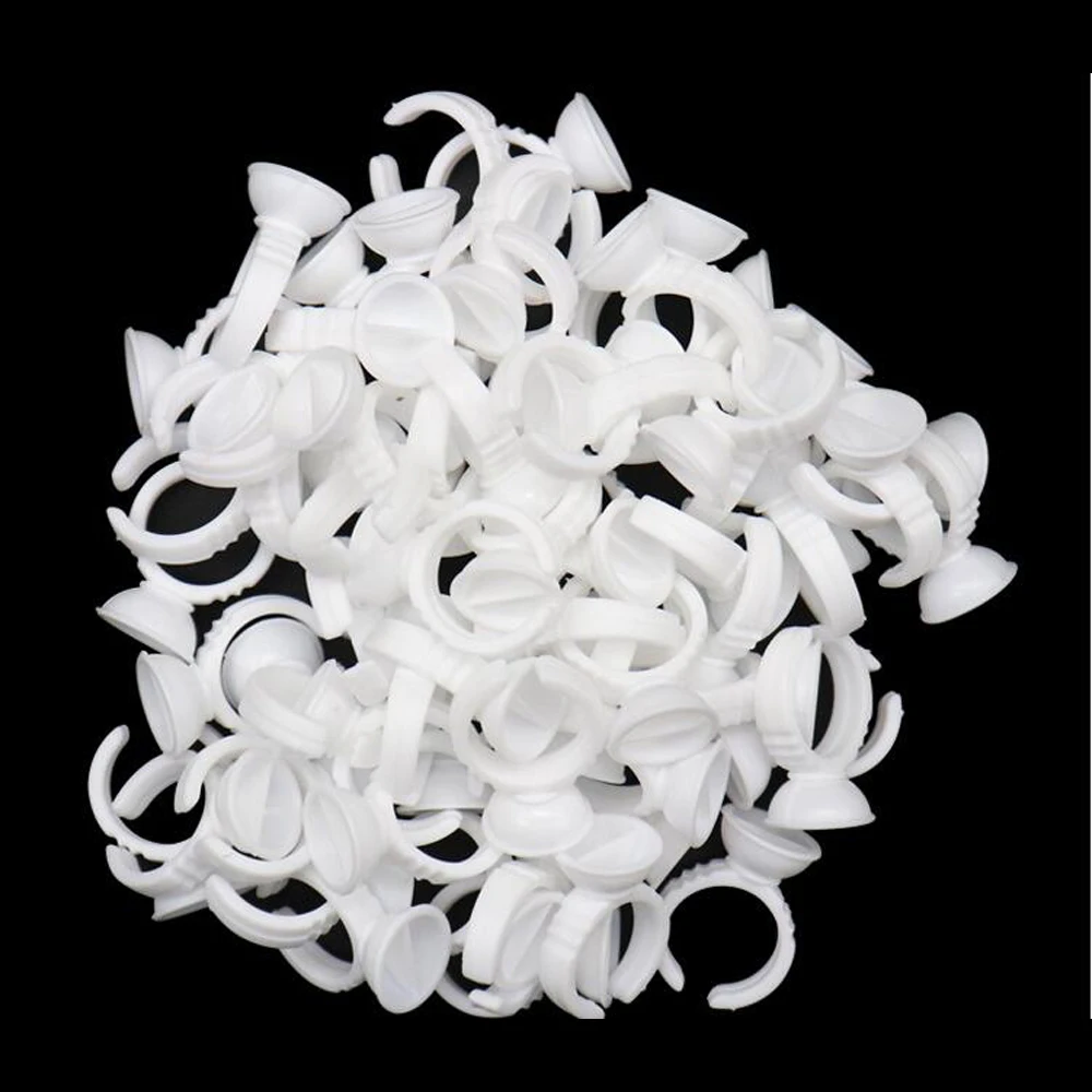 Eyelash Extension Glue Rings Adhesive Pallet makeup Holder for Eyelashes Tattoo Pigment tool | Красота и здоровье