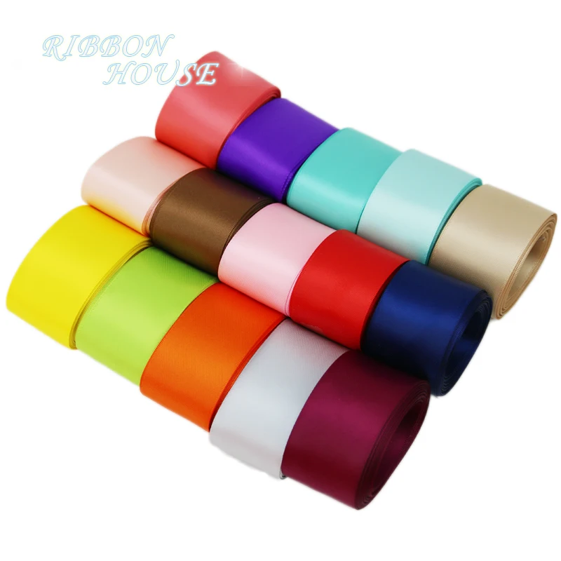 (5 м/лот) 40 мм Двухсторонняя Атласная Лента оптом рождественские аксессуары для