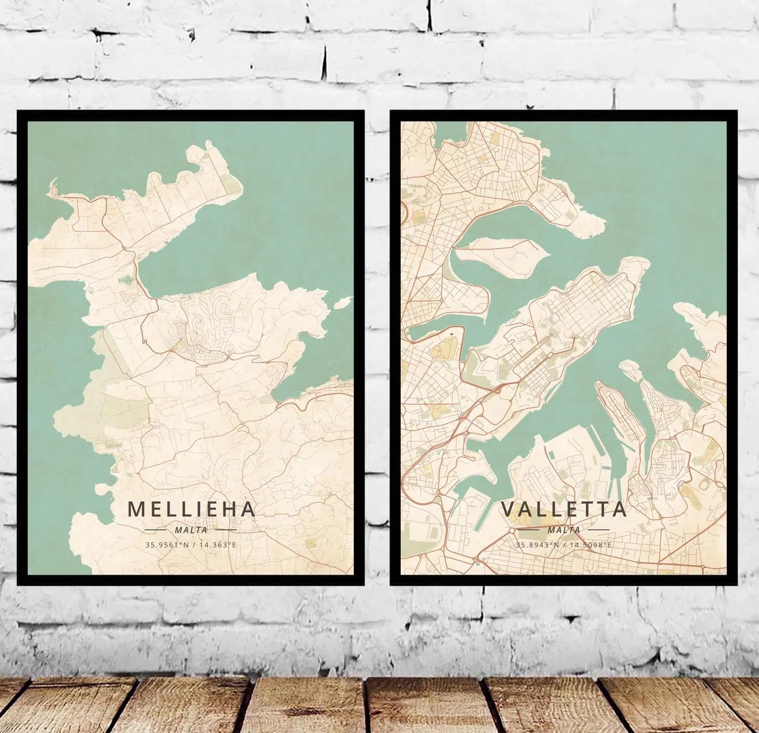 Плакат Мальты Mellieha Valletta|Рисование и каллиграфия| |