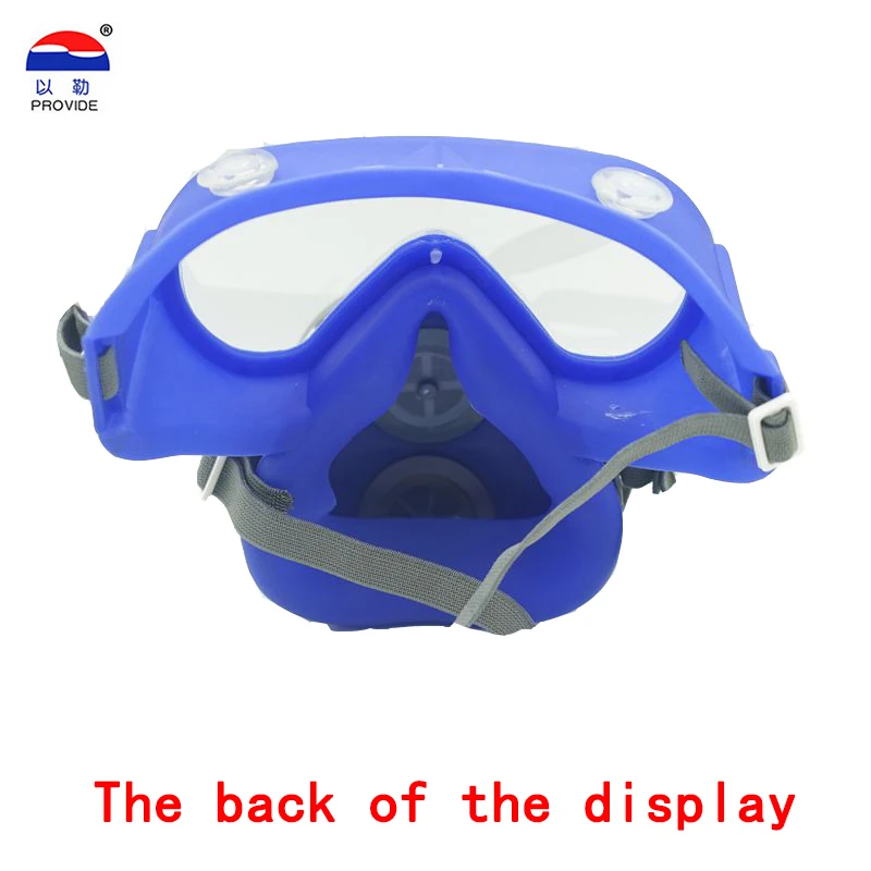 

PROVIDE One type respirator dust mask Anti-fog lenses Silicone body respirator mask against dust PM2.5 smoke filter mask