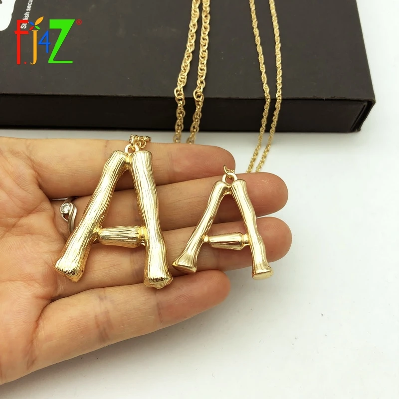 F. J4Z, Женские Подвески с алфавитом, сплав, маленькие 26 букв, ожерелья, Женские аксессуары, начальные ожерелья grandes de moda