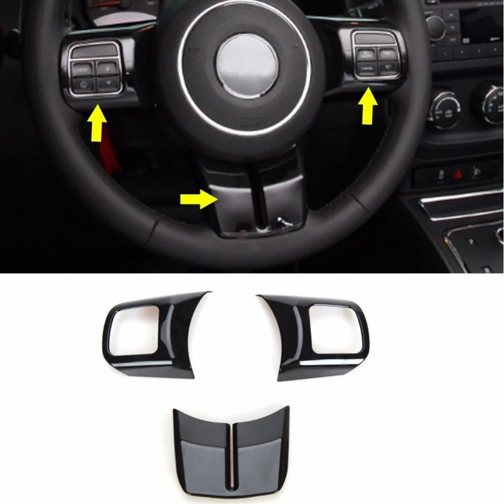 BBQ @ FUKA накладка на руль обшивка подходит Jeep Wrangler Compass Patriot Grand Cherokee 2011 2016|jeep wrangler