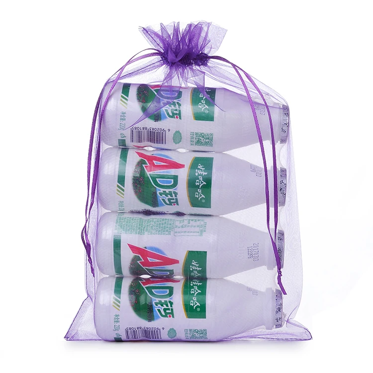 1500 шт. 20x30 см Фиолетовый мешочек из органзы с логотипом|bag a|bags withbag with logo |