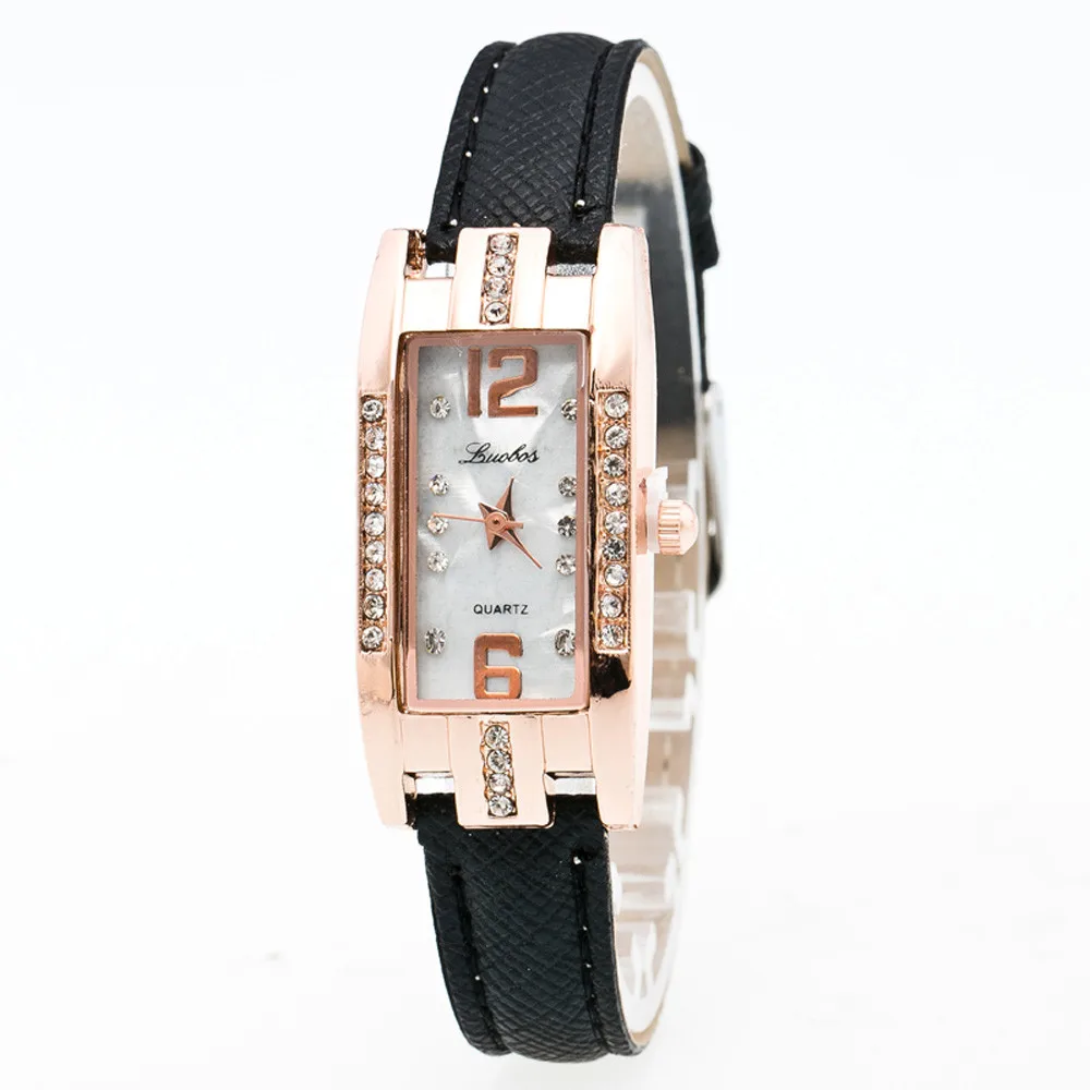 Relogio feminino ювелирные изделия прямоугольные часы для женщин деликатный указатель