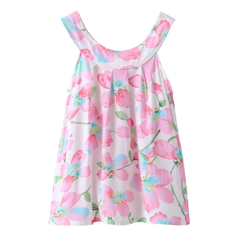 Летняя Милая жилетка для маленьких девочек принцессы 2018 летняя одежда вечерние