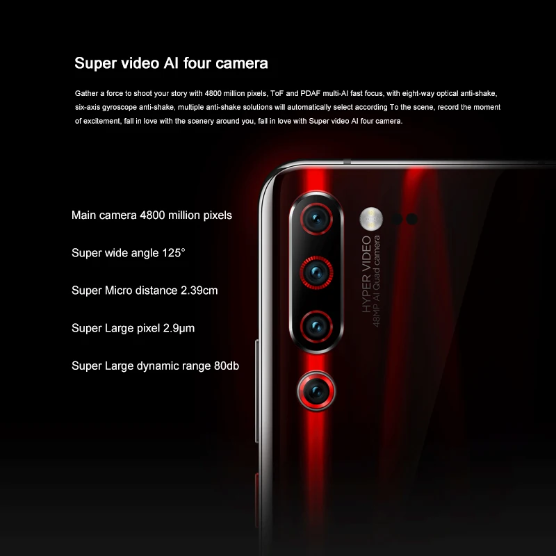 Lenovo Z6 Pro, 6,39 дюймов, AMOLED, капля воды, экран Snapdragon 855, четыре ядра, 4000 мАч, камера заднего вида, 9,0 МП, ZUI11, Android 512, ГБ