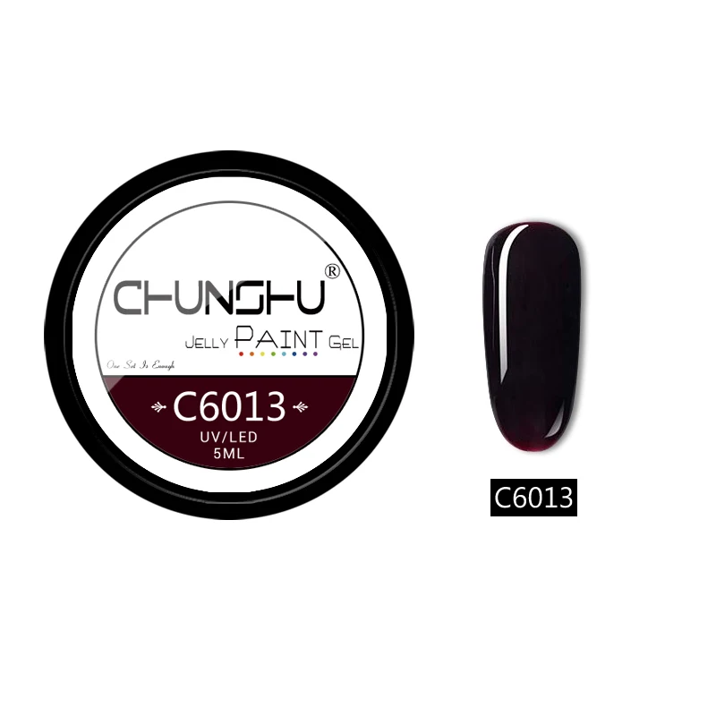 C6013 CHUNSHU 5 мл Блестки для рисования Гель УФ-гель для ногтей замочить от Желе Цвет Гель-лак для ногтей Полупостоянный лак для ногтей - Цвет: C6013