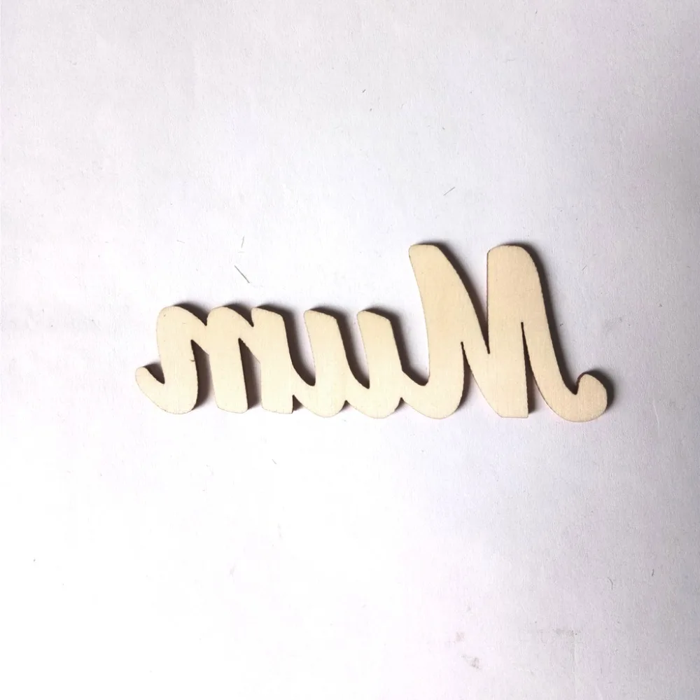 5 шт. деревянные декоративные буквы для мамы|Украшения своими руками вечеринки| |