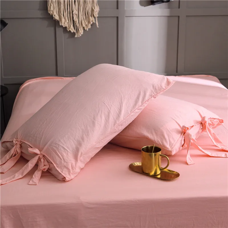 Моющаяся Ткань сплошной цвет комплект постельного белья фиолетовый