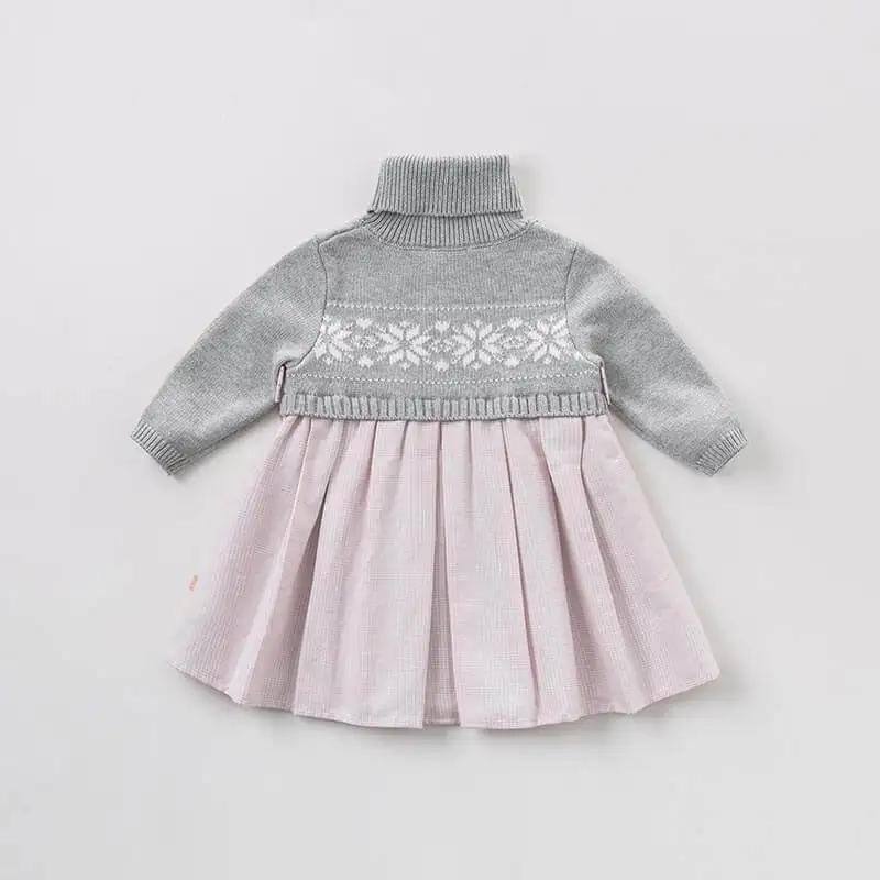 Dave bella autumn infant baby girl's fashion dress kids birthday party toddler children woolen DB8430 | Детская одежда и обувь