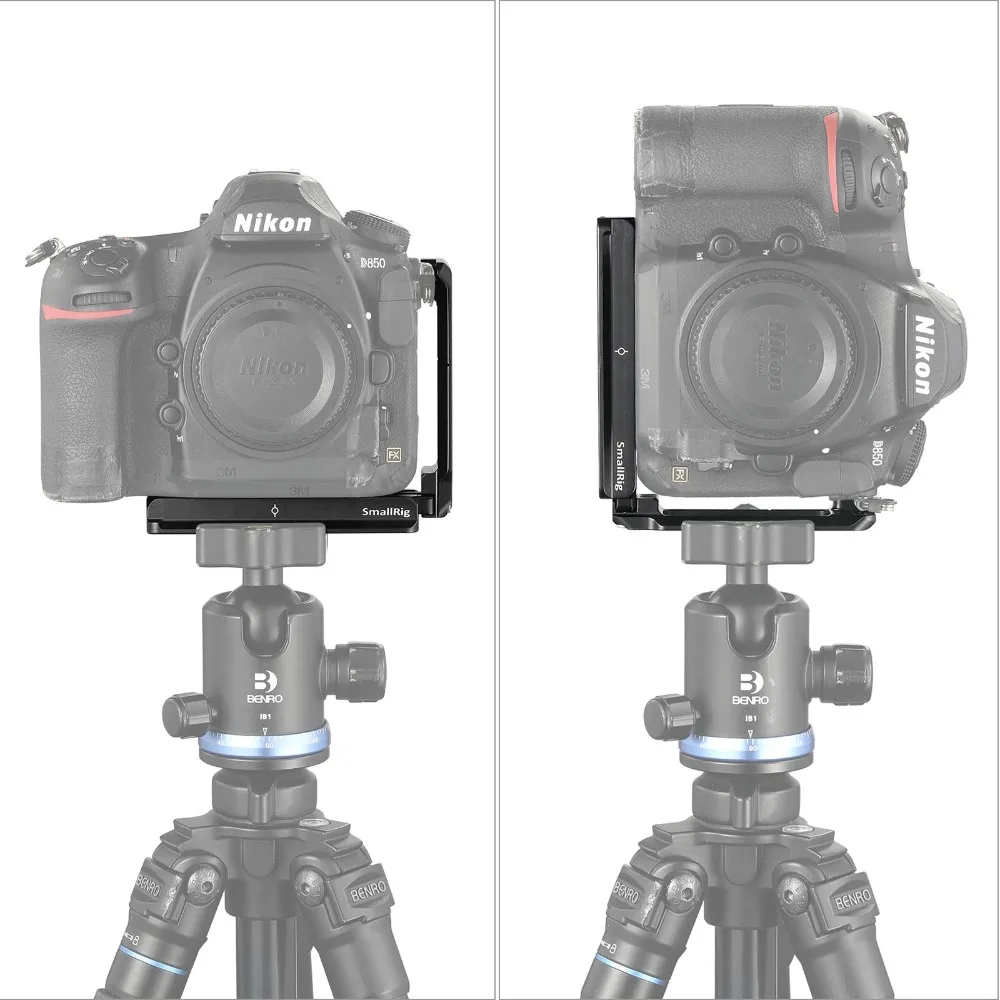БЫСТРОРАЗЪЕМНАЯ L образная пластина SmallRig для Nikon D850 с Arca швейцарская тарелка
