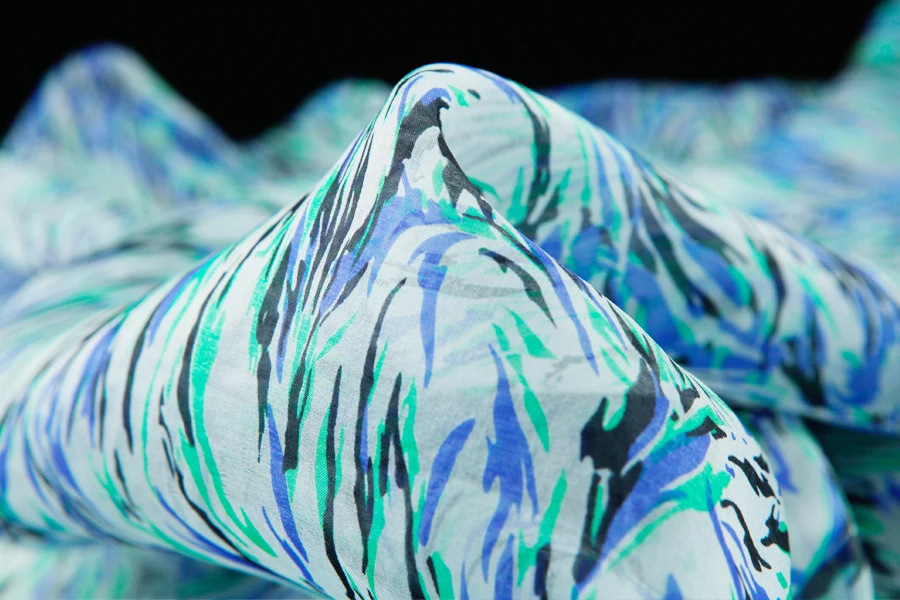 Ткань из органзы чистого шелка тутового шелкопряда скульптурная лист