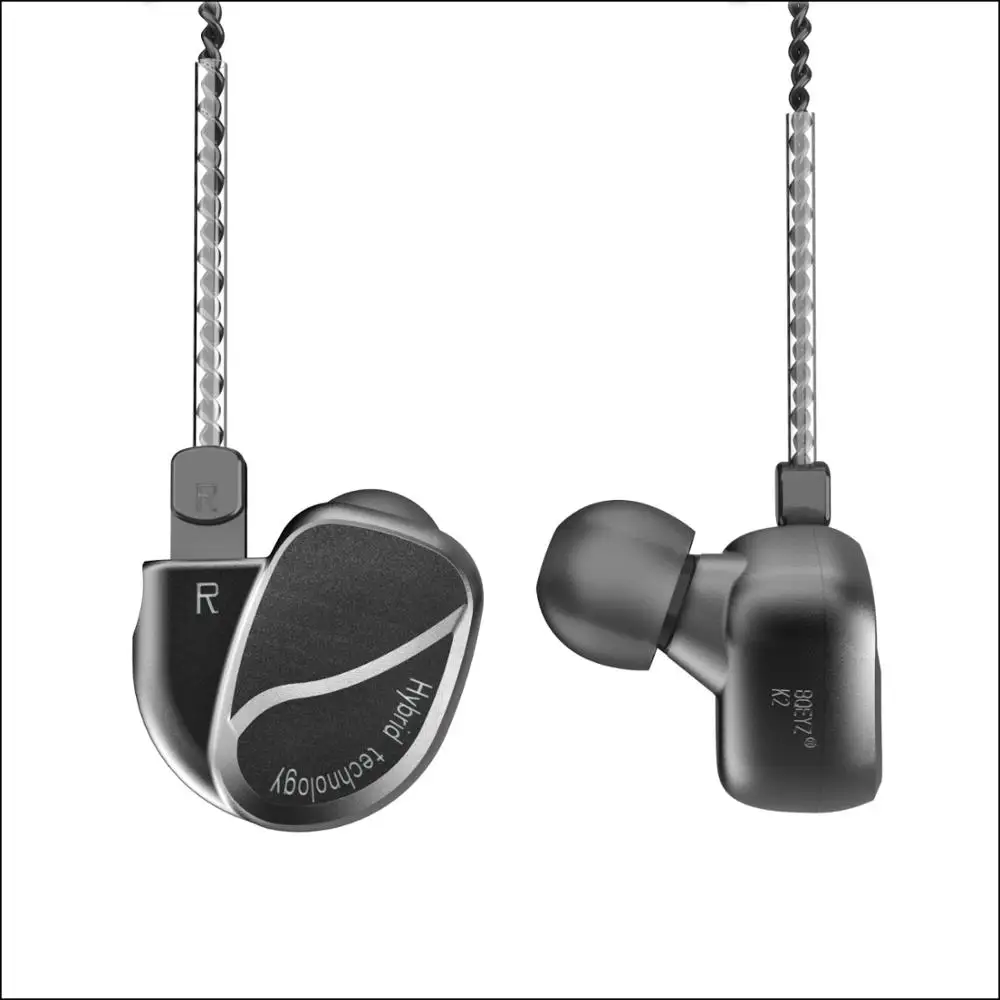 Наушники вкладыши BQEYZ K2 2BA 2DD металлические наушники 0 78 мм сменная Bluetooth гарнитура
