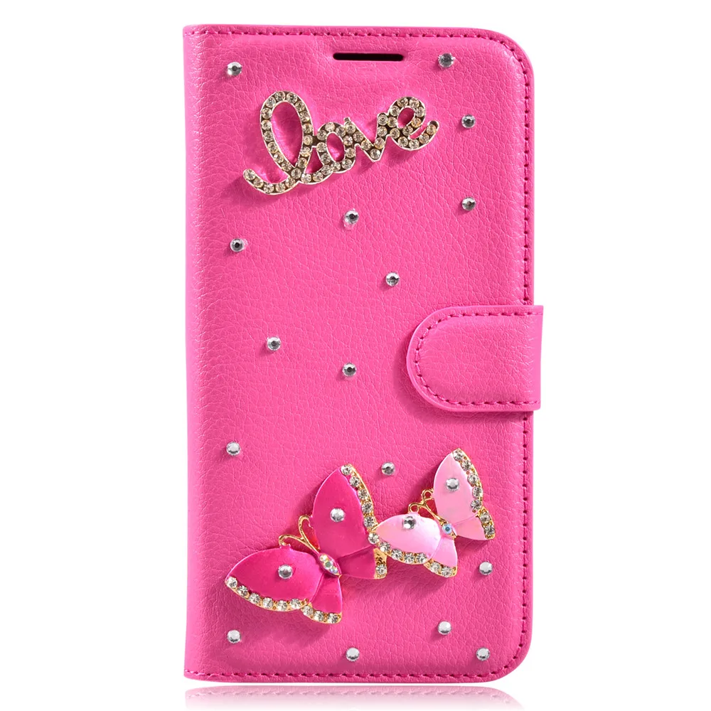 Rhinestone Case For Sony Xperia Z5 Glitter PU Leather Filp Cover Wallet for E6003 E6633 E6653 E6683 Cases |