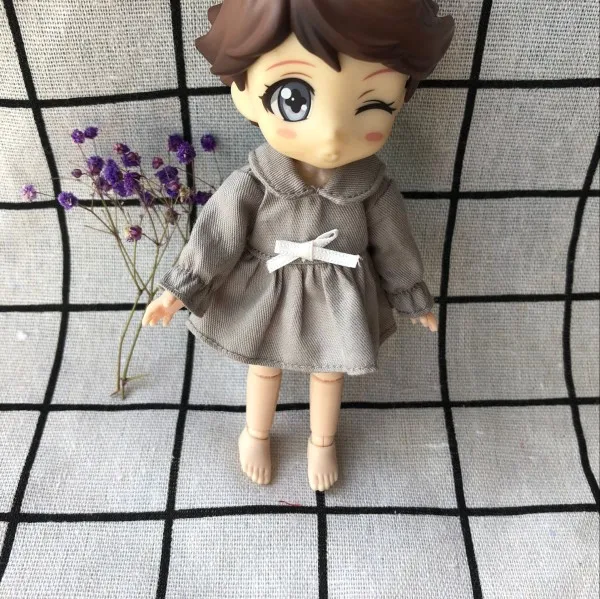 4 only clothes 1 шт. Новое поступление Obitsu11 OB11 1/12 Кукольное платье Милая Одежда для кукол юбка для OB11 кукольные аксессуары - Цвет: 4 only clothes