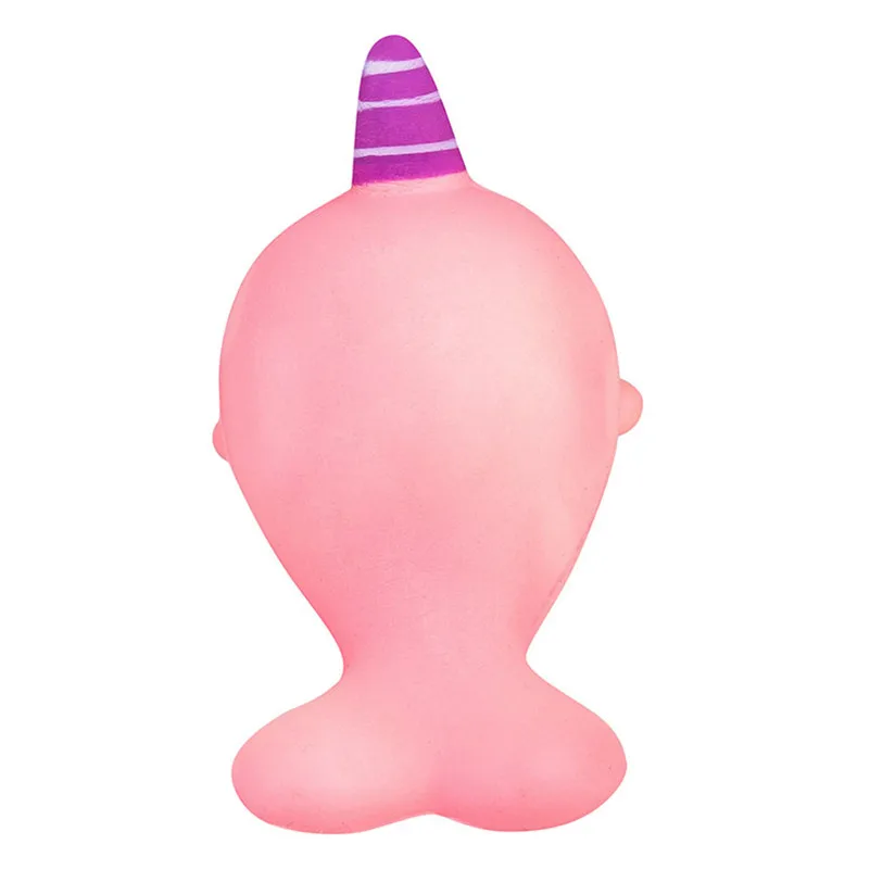 С функцией изменения цвета в зависимости от температуры Squishies нарвала медленно поднимающийся ароматизированный снятие стресса игрушка очаровательны toyanti-стресс D4