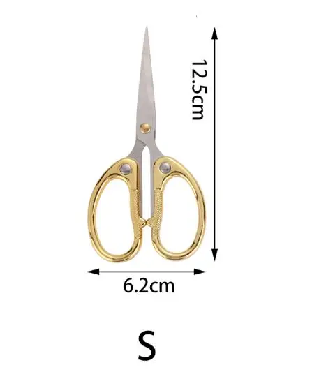 S 12.5CM 3 размера профессиональные швейные ножницы из нержавеющей стали ножницы для вышивания ткани резак для одежды DIY Швейные Инструменты Tijeras Costura - Цвет: S 12.5CM