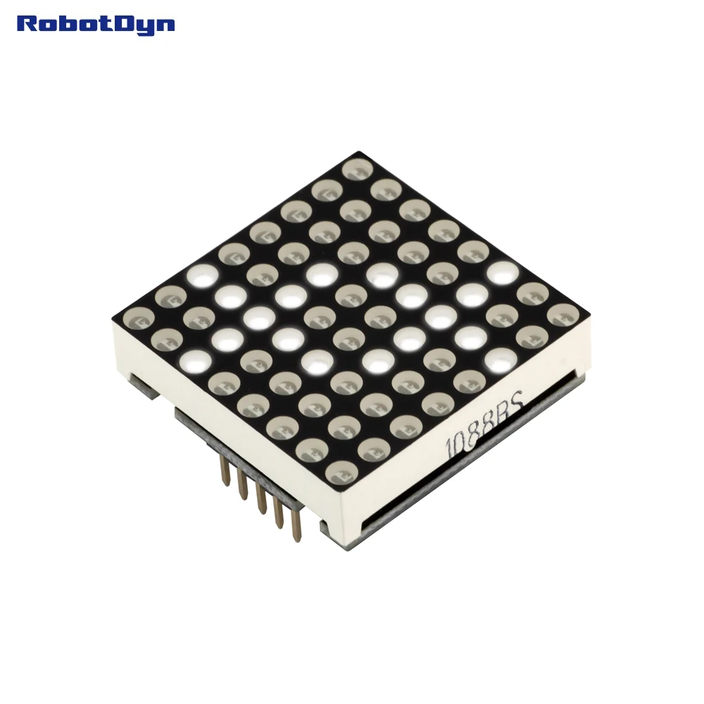 Матричный светодиодный модуль 8x8. Белый цвет. 1," 32x32 мм. Драйвер-MAX7219/7221