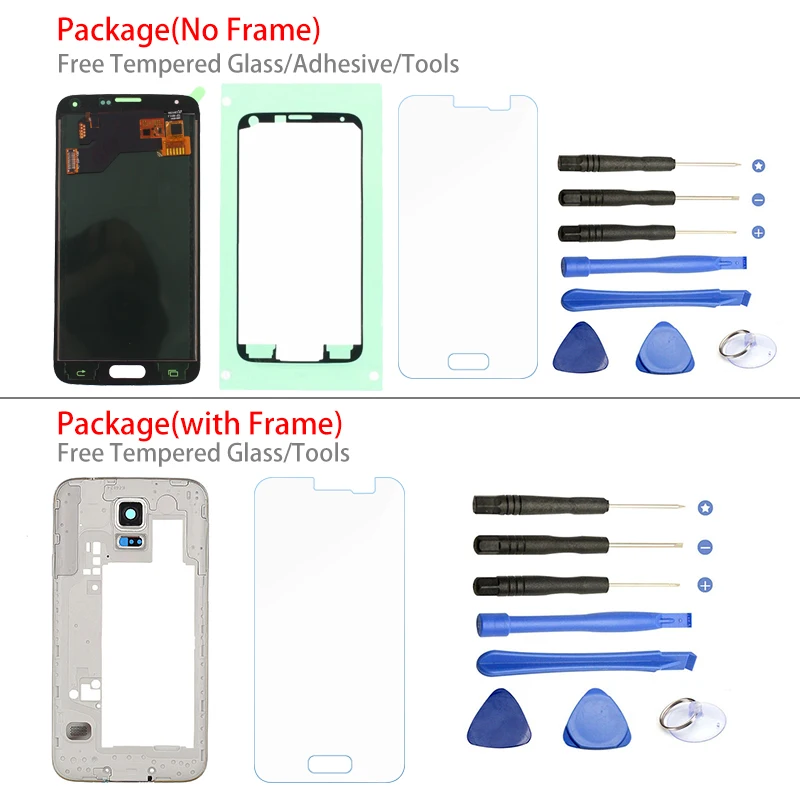 ЖК дисплей Pantalla для Samsung Galaxy S5 Дисплей i9600 G900 G900F G900M Экран сенсорный экран sm