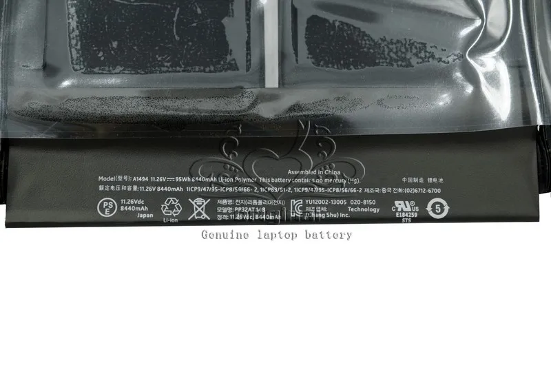 Оригинальный аккумулятор JIGU A1494 для ноутбука APPLE MacBook Pro 15 дюймов Retina Display
