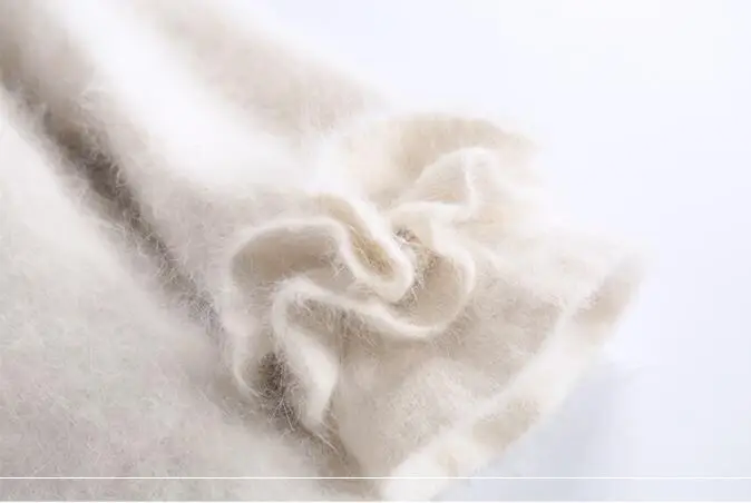 Пальто с отложным воротником натуральное Норковое кашемировое пальто роскошное