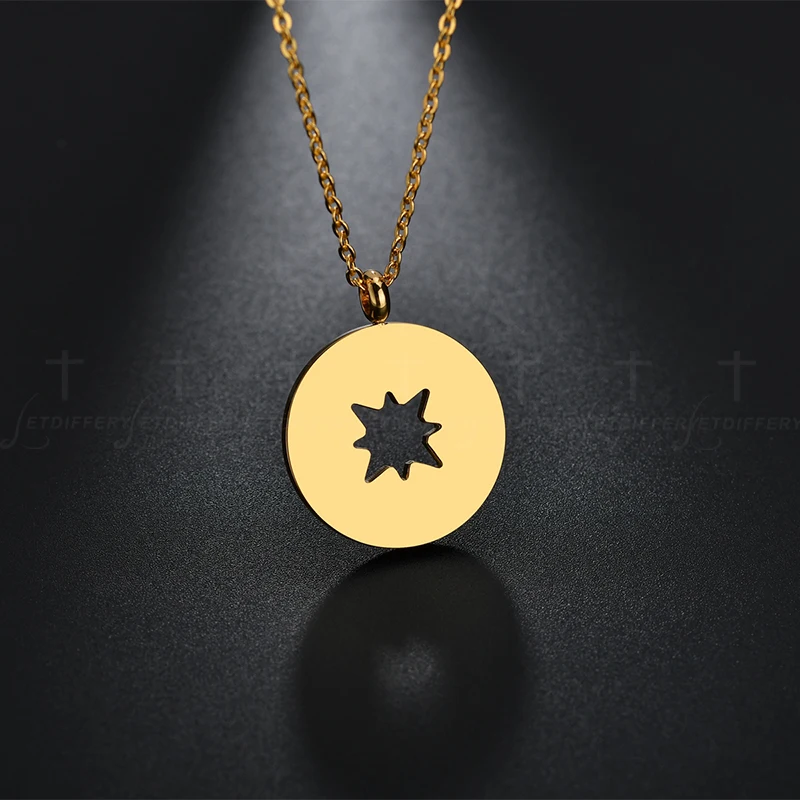 Letdiffery высокое качество из нержавеющей стали полые снежинки кулон ожерелье для