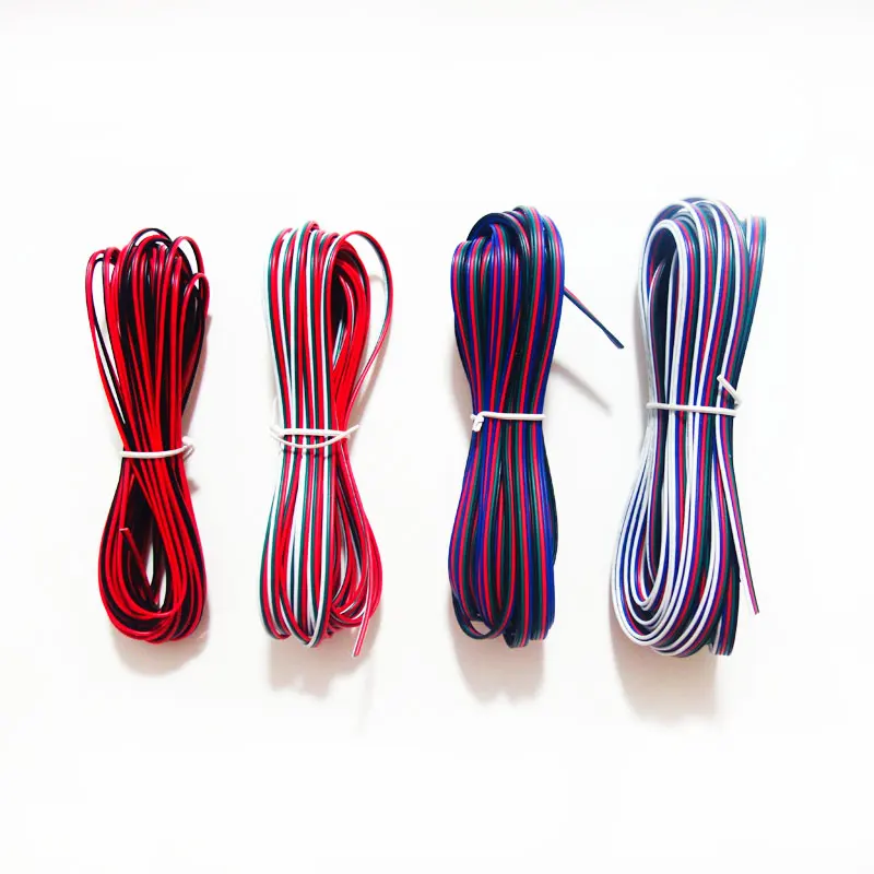 18AWG 20AWG 22AWG 2Pin 3Pin 4Pin 5Pin Электрический Удлинительный кабель светодиодный ных лент