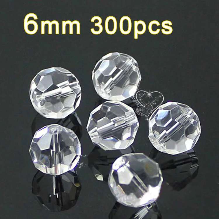 6mm300pcs Китайские высококачественные футбольные граненые белые AB Хрустальные Бусины 2 мм 3 мм 4 мм 6 мм 8 мм 10 мм 12 мм Стеклянные Бусины Из Хрусталя rondelles - Цвет: 6mm300pcs