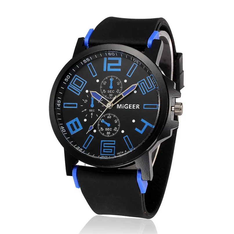 Новые мужские часы люксовый бренд спортивные с полным календарем