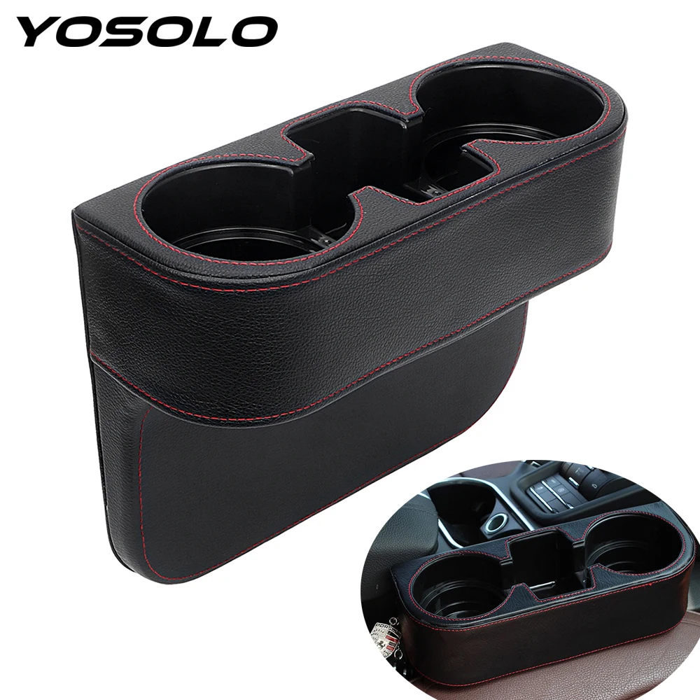 YOSOLO искусственная автокресло щелевая коробка для хранения Авто сиденья