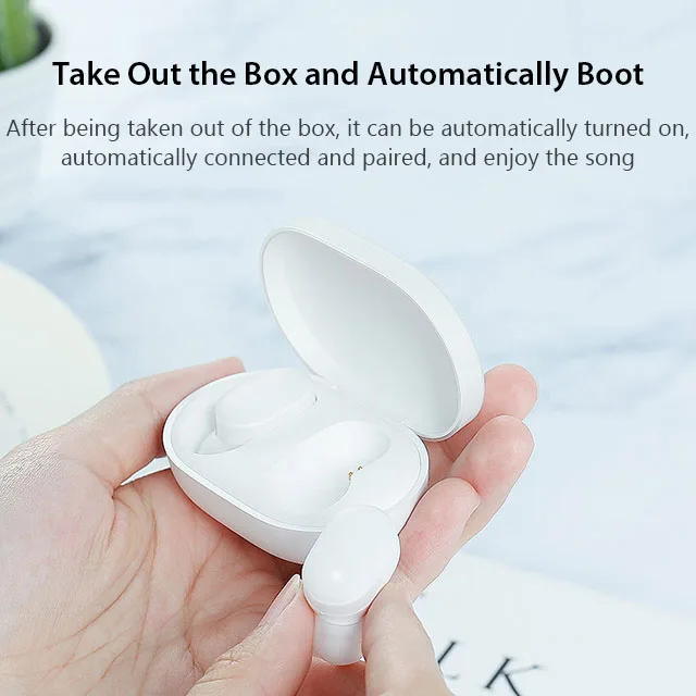 Умный Xiaomi Mi Bluetooth беспроводные наушники TWS наушники AirDots Молодежная версия стерео BT 5,0 в ухо наушники