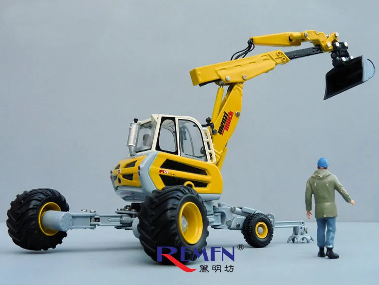 Изысканный сплав модель ROS 1:50 Menzi Muck A91 4X4 многоцелевой ходить литой экскаватор игрушка модель для коллекции украшения