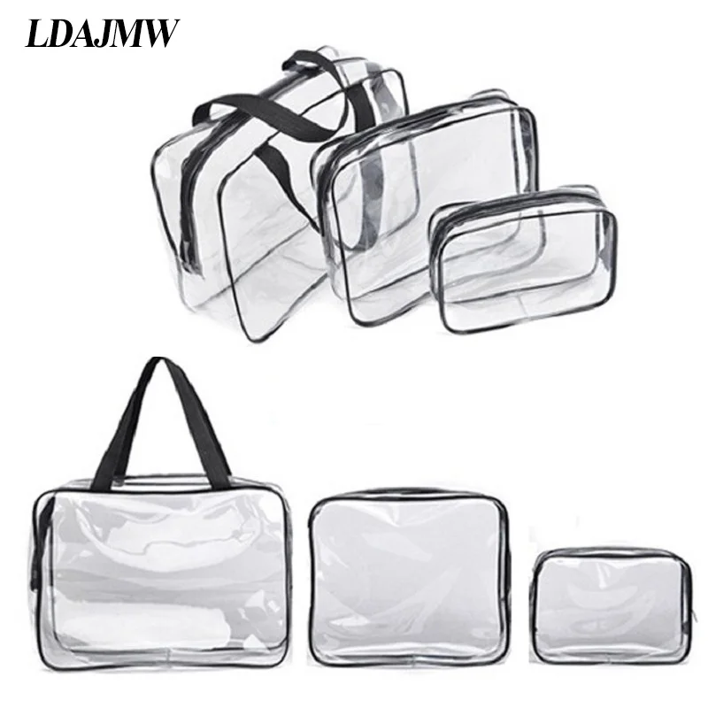 LDAJMW 3 шт./компл. высококачественные водонепроницаемые ПВХ косметические сумки