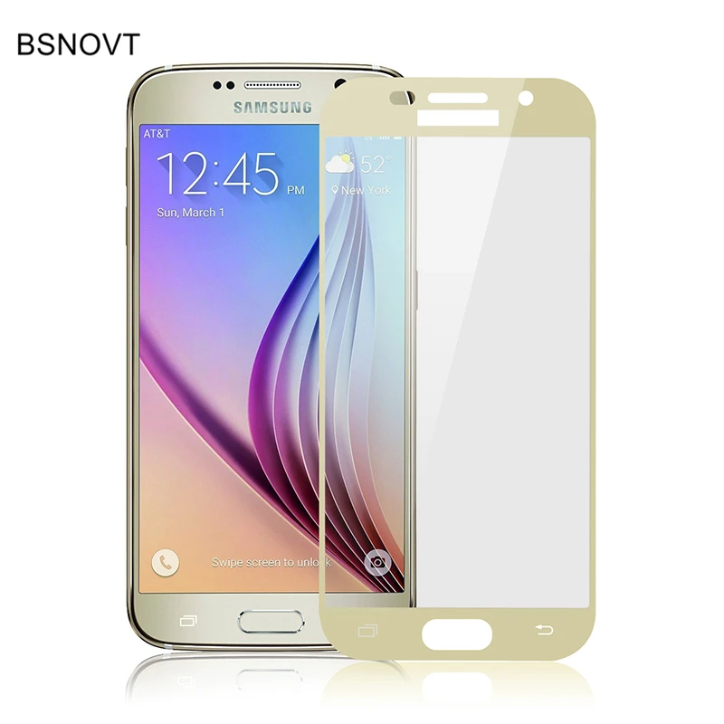 Для Samsung Galaxy A7 2017 стекло Полное покрытие экрана телефона протектор Закаленное для