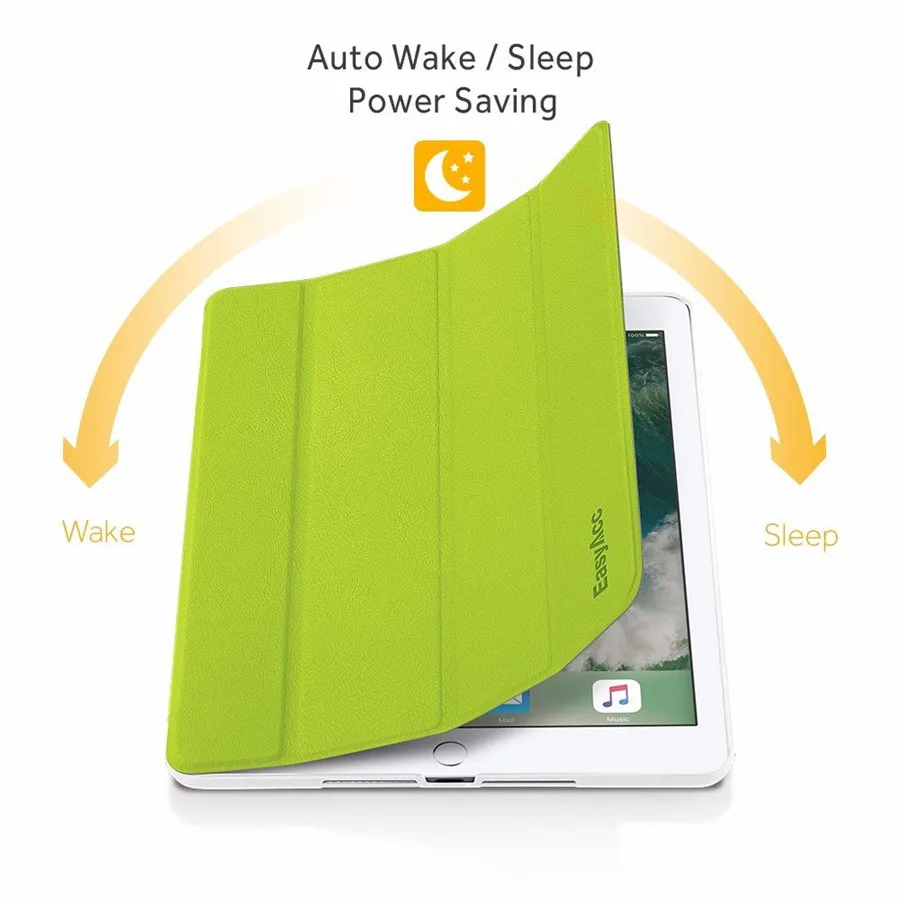 Easyacc для iPad 9.7 дюймов Чехол из искусственной кожи Smart Cover Folio Case Авто Wake чехол нового