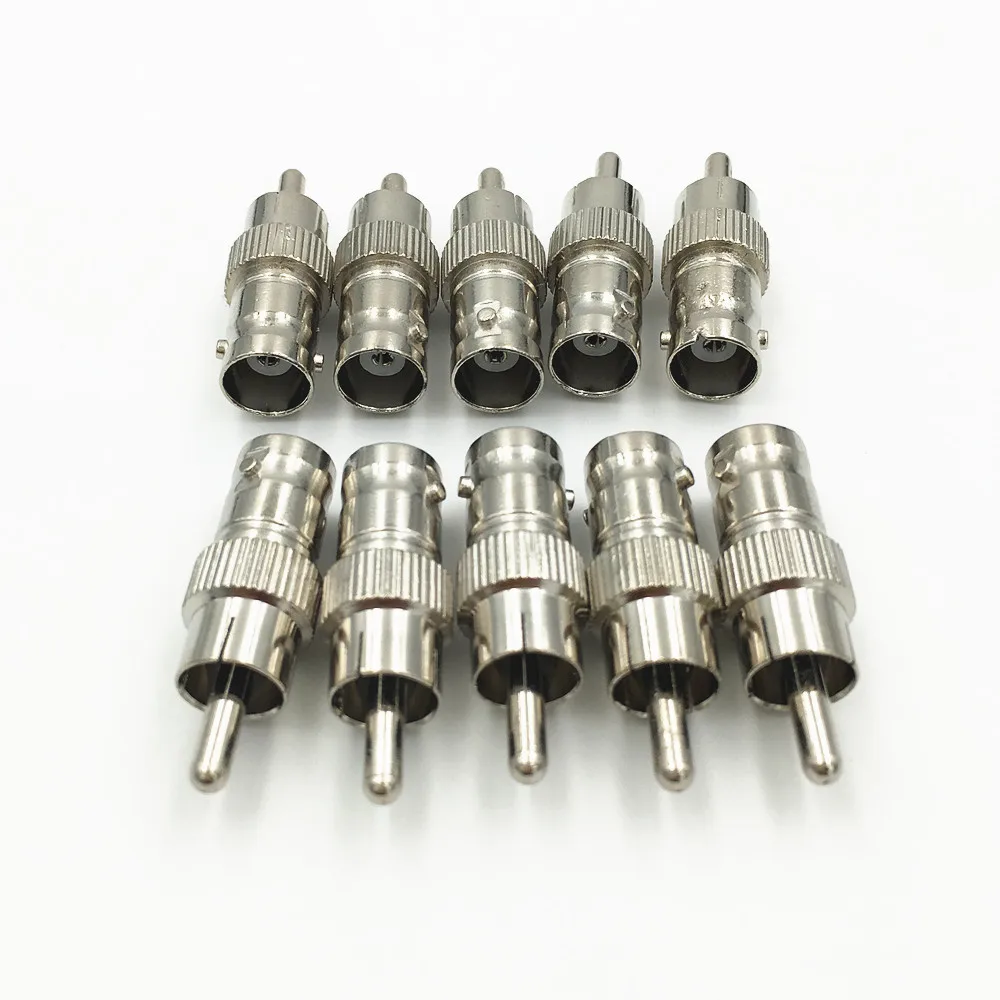 50Pcs RCA Male Jack to BNC Female Plug Coax Adapter Coupler Nickel-Plated Connector | Обустройство дома